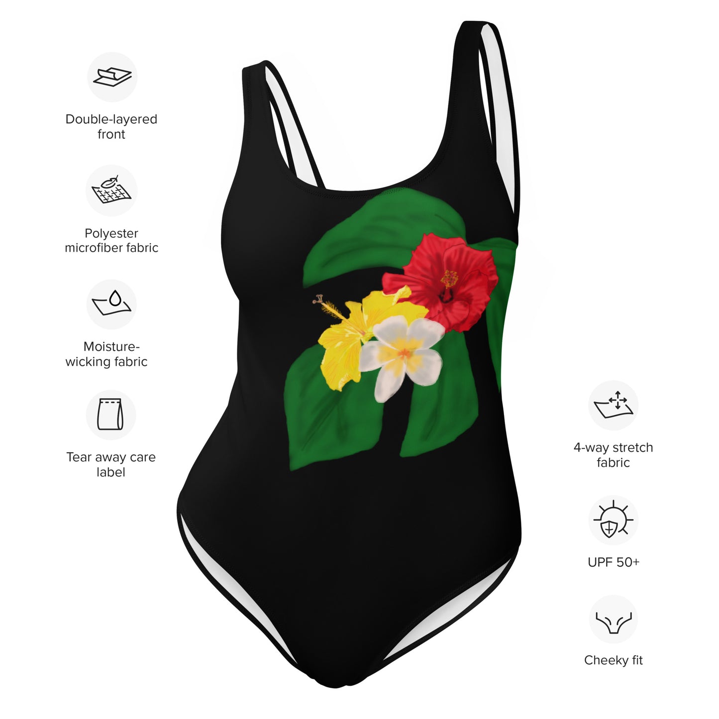 Tropical Flowers One-Piece Swimsuit
