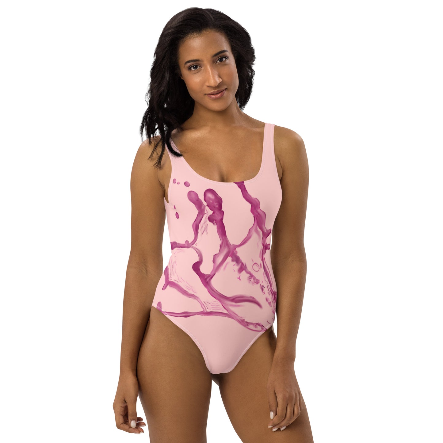 Wine Stain One-Piece Swimsuit