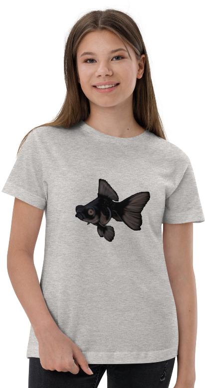 Black Goldfish Youth jersey t-shirt