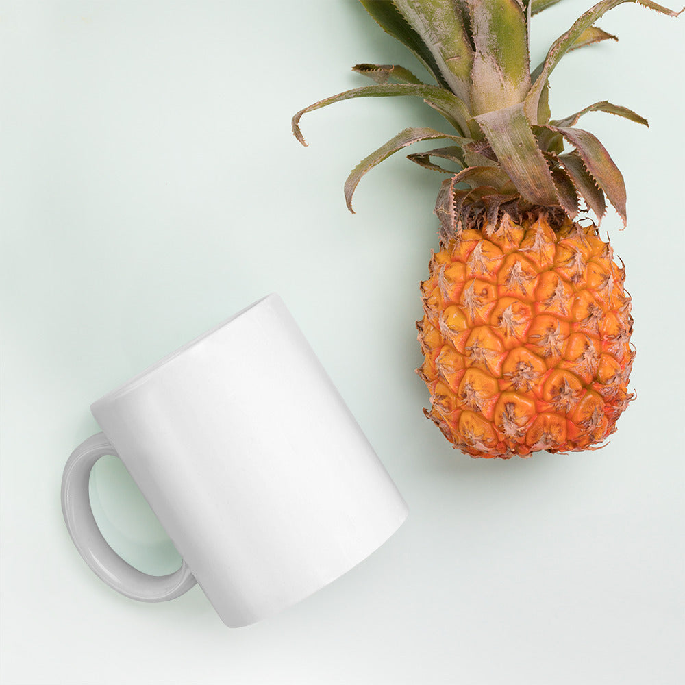 Shell Fan White glossy mug