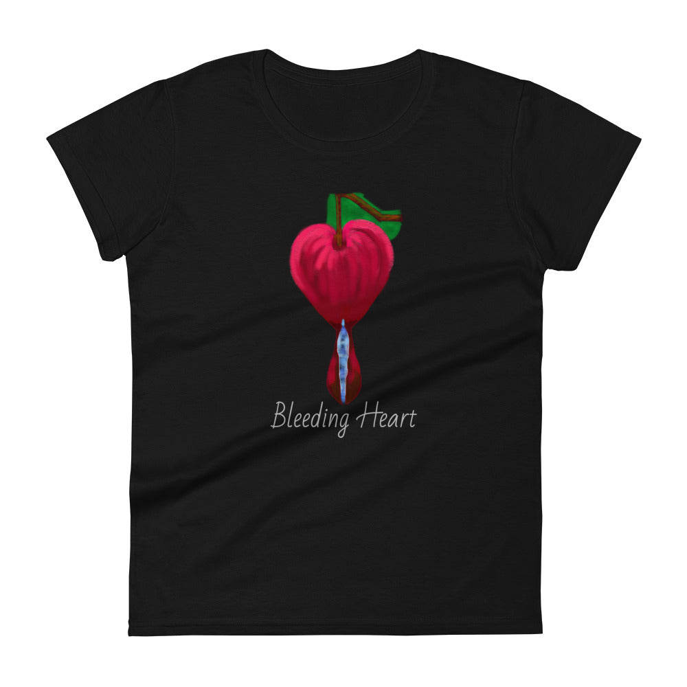 Flowers on Parade: Bleeding Heart Women's short sleeve t-shirt